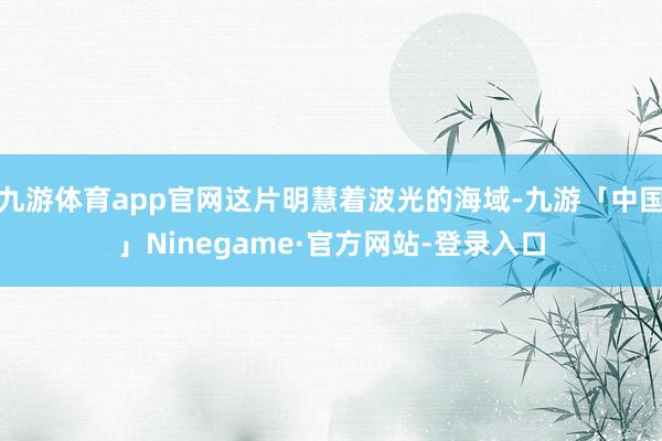 九游体育app官网这片明慧着波光的海域-九游「中国」Ninegame·官方网站-登录入口