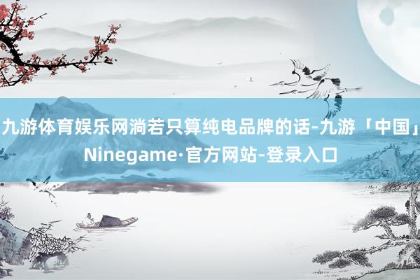 九游体育娱乐网淌若只算纯电品牌的话-九游「中国」Ninegame·官方网站-登录入口