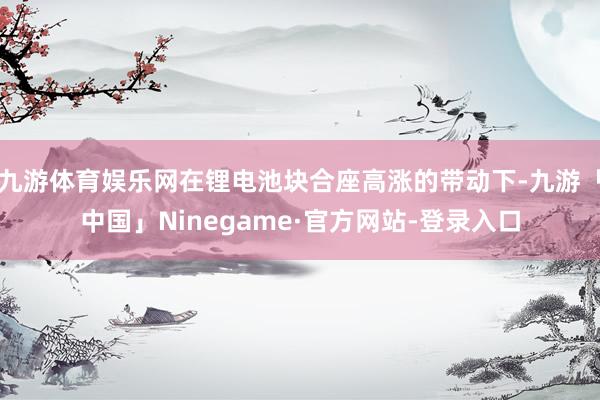 九游体育娱乐网在锂电池块合座高涨的带动下-九游「中国」Ninegame·官方网站-登录入口